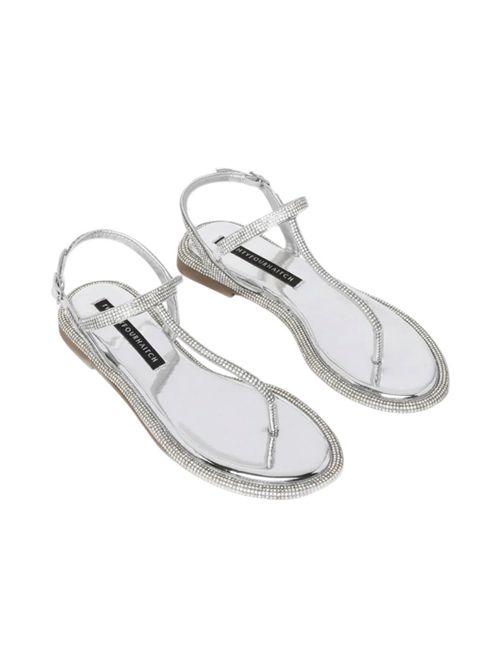 sandalo donna strass argento Twenty Fourhaitch | TORIMBIAARGENTO